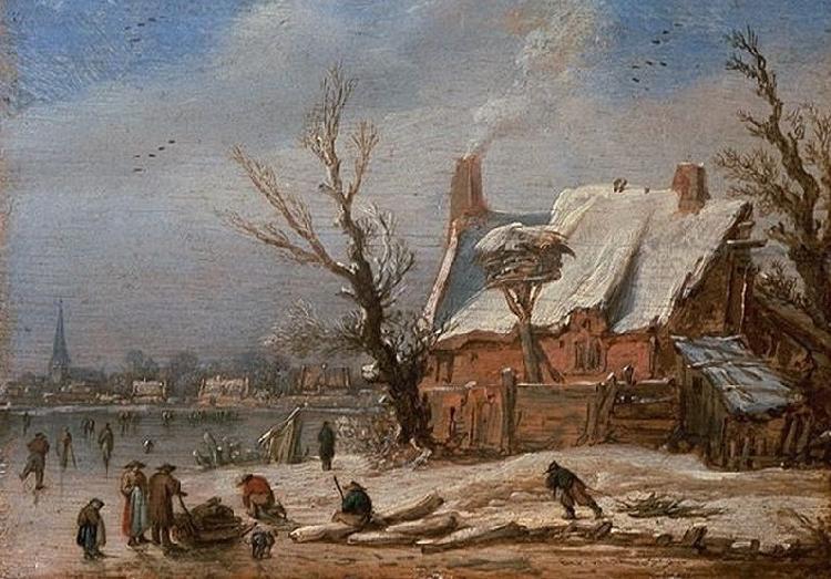 Esaias Van de Velde Winter landscape. china oil painting image